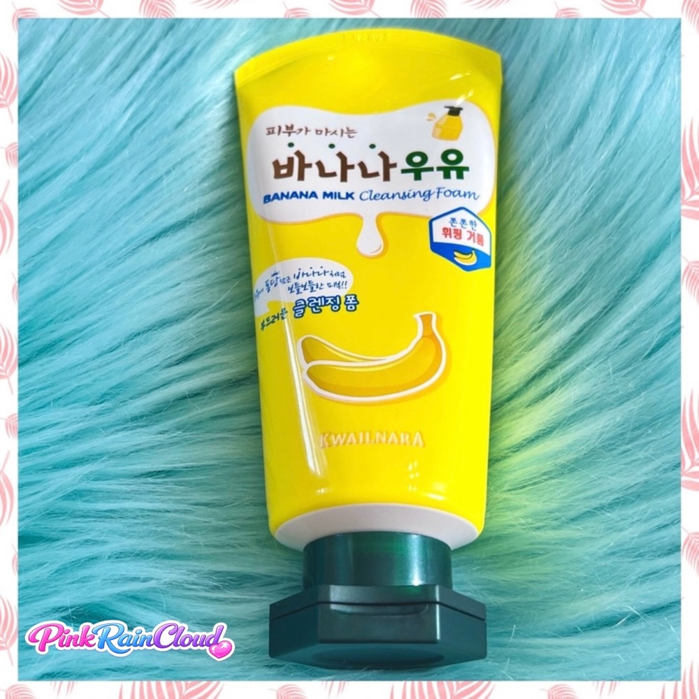 Kwailnara Banana Milk Cleansing Foam Face Wash K Beauty Skincare Gentle Cleanser
